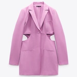 Zara Purple Blazer Dress
